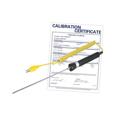 Needle Tip Thermocouple Probe with Calibration Certificate, 600 °C (1112°F) Max. Temp. Kelford
