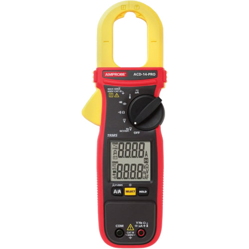 ACD-14-PRO Clamp-On TRMS Multimeter with Dual Display, AC/DC Voltage, AC Current Kelford