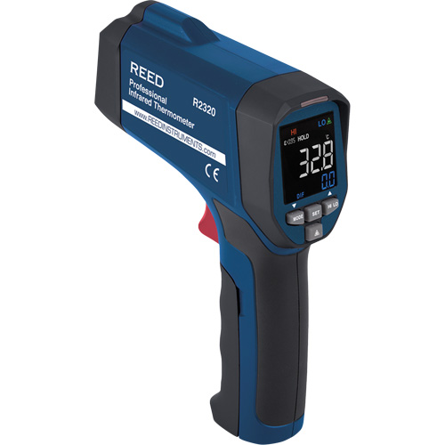 Professional Infrared Thermometer, -26 - 1472° F ( -32 - 800° C ), 30:1, Adjustable Emmissivity Kelford