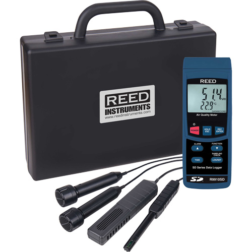 Analyseur de la qualit&eacute; de l'air int&eacute;rieur avec enregistreur de donn&eacute;es Kelford