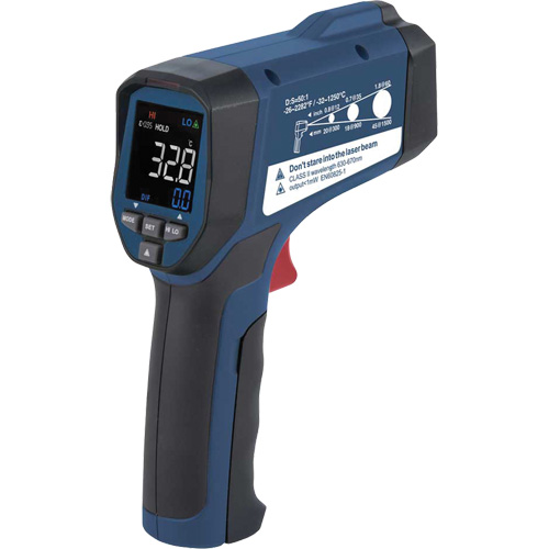 Infrared Thermometer, -26°- 2282° F ( -32° - 1250° C ), 50:1, Adjustable Emmissivity Kelford
