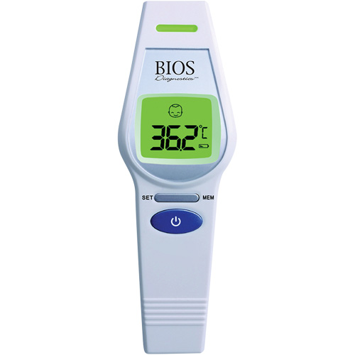 Non-Contact Forehead Thermometer, 0°C - 100.0°C (32.0°F - 212.0°F), Fixed Emmissivity Kelford