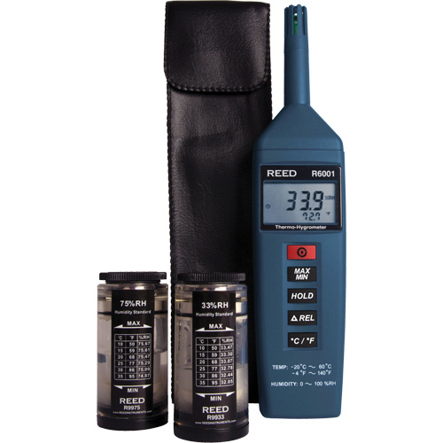 Thermo-Hygrometer Kit, 0% - 100% RH, -4°- 140° F ( -20° - 60° C ) Kelford