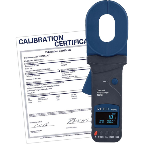 Clamp-On Ground Resistance Tester with Calibration Certificate Kelford