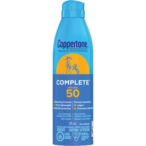 &eacute;cran solaire r&eacute;sistant &agrave; l'eau Sport, FPS 50, A&eacute;rosol Kelford