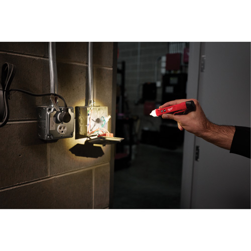 Voltage Detector with LED & GFCI Receptacle Tester Kit, 50 V - 1000 V, Display & Sound Alert Kelford