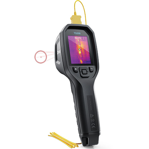 Cam&eacute;ra d'imagerie thermique IR 24:1 avec laser Bullseye et thermocouple de type K, 160 x 120 pixels, -10° - 45°C (14° - 113°F), 70 mK Kelford