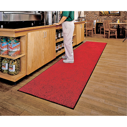 Tapis ColorStar, Essuie-pieds, 3' x 5' x 3/8", Rouge/noir Kelford