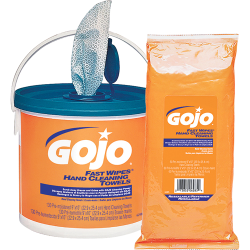 Serviettes nettoyantes Fast Wipes, 130 lingettes, 10" x 9" Kelford