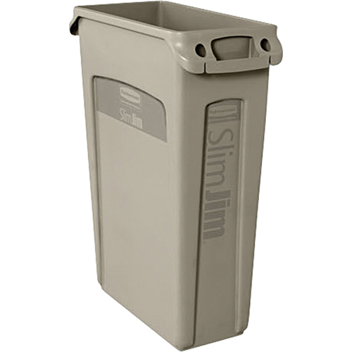 Contenants Slim Jim a/canaux de ventilation, Plastique, 23 gal. US Kelford