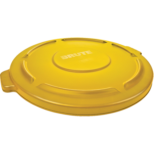 Round Brute&reg; Tops, Flat Lid, Plastic/Polyethylene, Fits Container Size: 22" Dia. Kelford