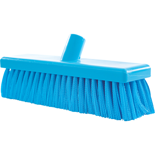 General Purpose Floor Brooms, Medium Bristles, 18", Polyester, Blue Kelford