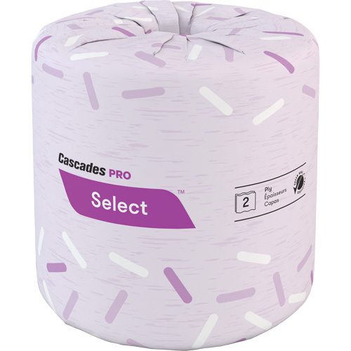 Pro Select&reg; Toilet Paper, 2 Ply, 500 Sheets/Roll, White Kelford