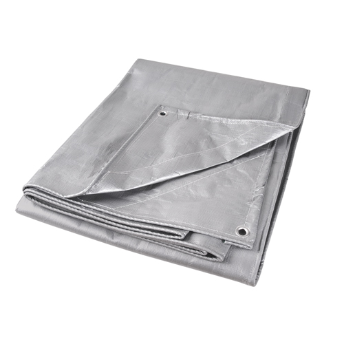 Tarp, Super Heavy-Duty, Silver, 10' x 8' x 12 mils Kelford