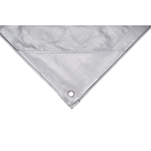 Tarp, Super Heavy-Duty, Silver, 10' x 8' x 12 mils Kelford