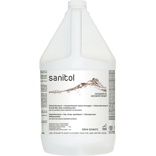 Sanitol Super Concentrated Sanitizer & Deodorizer, 4 L, Jug Kelford