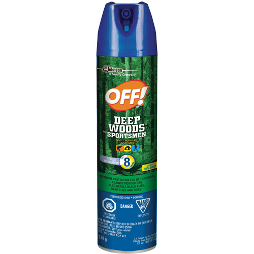 Insectifuge pour sportifs Off! R&eacute;gions sauvages, DEET &agrave; 30 %, A&eacute;rosol, 230 g Kelford