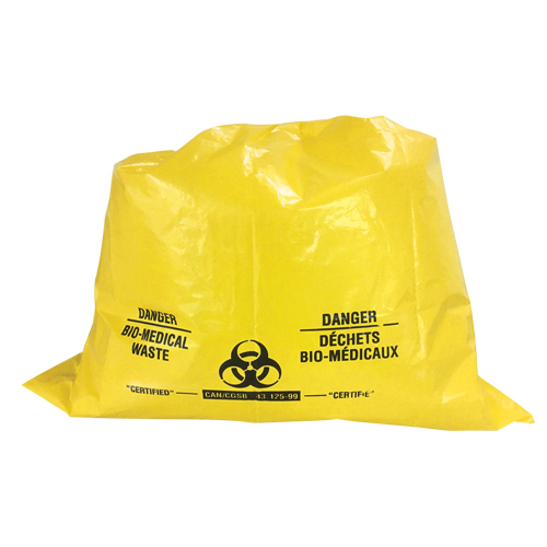 Sacs pour d&eacute;chets bio-m&eacute;dicaux Sure-Guard, Biorisque, 74" lo x 55" la, 2 mil Kelford