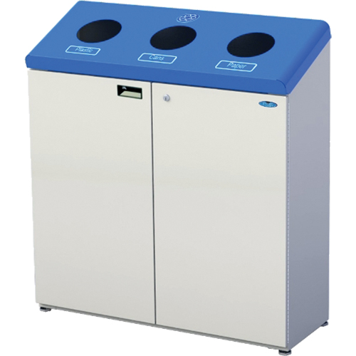 Stand Alone Recycling Stations, Bulk, Steel, 53.1 US Gal. Kelford