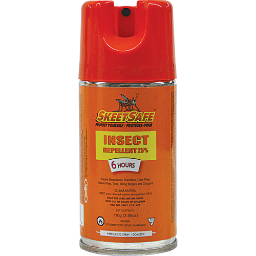 SkeetSafe&reg; Insect Repellent, 25% DEET, Aerosol, 3.9 oz. Kelford