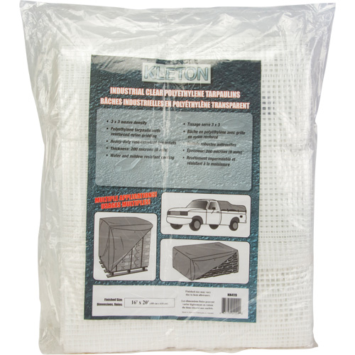 Clear Tarp, 12' x 10' x 8 mils Kelford