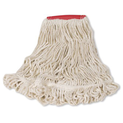 Super Stitch Wet Mop, Floor Finishing, Cotton/Yarn, 21 oz., Loop Style Kelford
