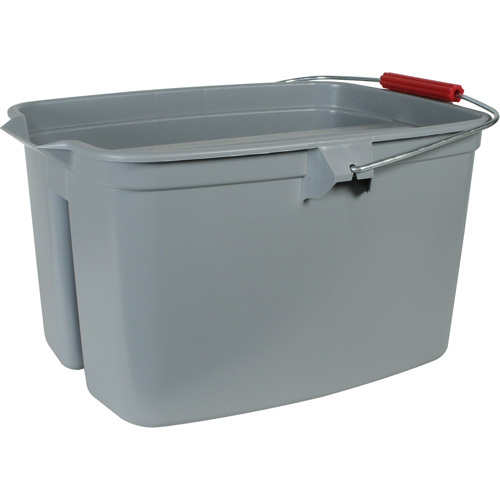 Seau &agrave; double usage, Capacit&eacute; de 5 gal. US (20 pintes), Gris Kelford