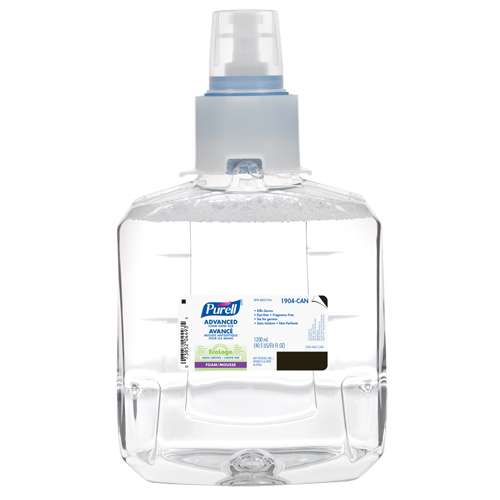 LTX-12 Advanced Foam Hand Sanitizer, 1200 ml, Cartridge Refill, 70% Alcohol Kelford