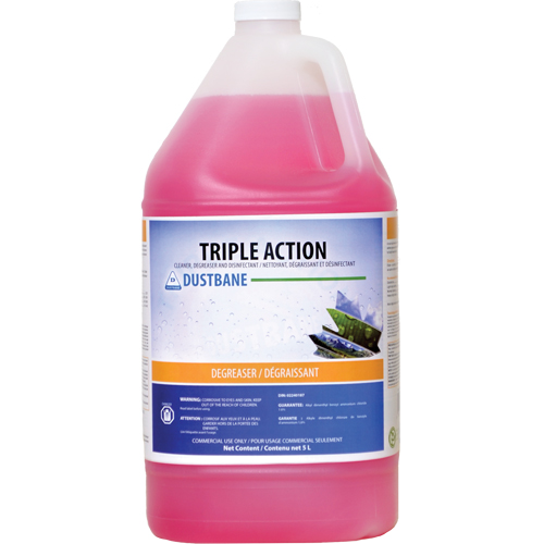 Triple Action - Cleaner, Degreaser, and Disinfectant, 5 L, Jug Kelford