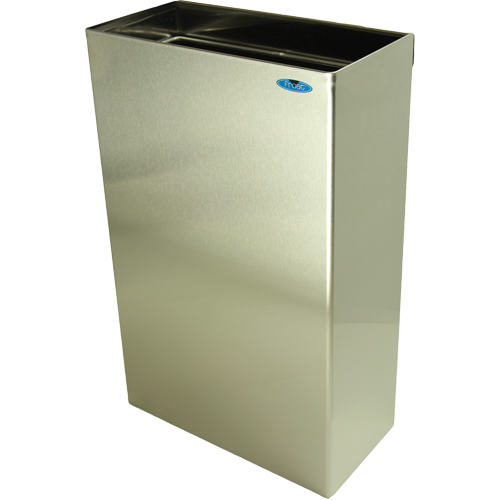 Contenants &agrave; d&eacute;chets muraux, Acier inoxydable, 11 gal. US Kelford
