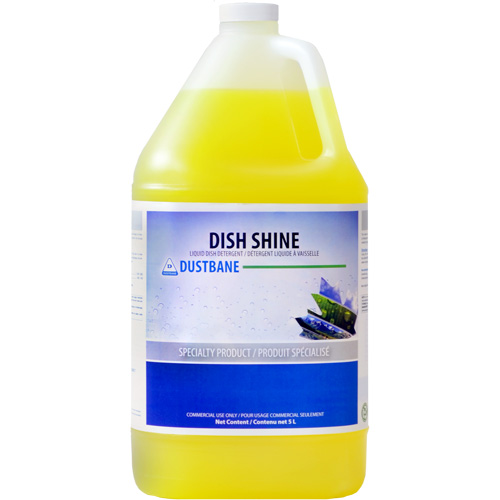 Dish Shine Detergent, Liquid, 5 L, Lemon Kelford