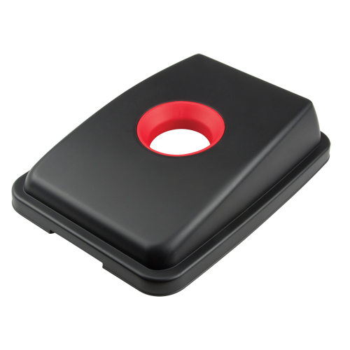 Waste Classification - Lid, Open Lid, Plastic, Fits Container Size: 17-1/4" x 12-1/2" Kelford