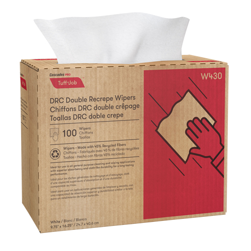 Pro Tuff-Job Wipers, All-Purpose, 9-3/4" L x 16-1/2" W Kelford