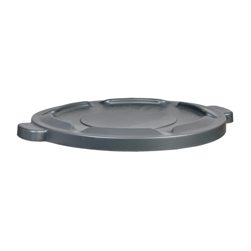32 Gal Waste Container Lid, Flat Lid, Plastic/Polyethylene, Fits Container Size: 22" Dia. Kelford