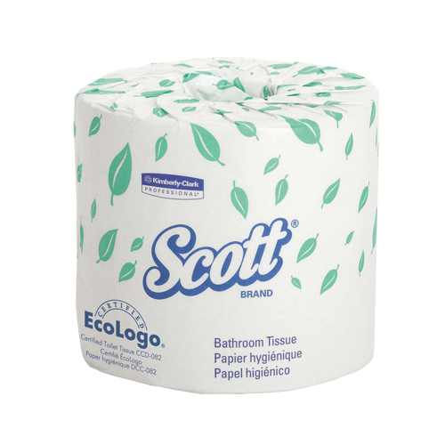 Scott&reg; Toilet Paper, 1 Ply, 550 Sheets/Roll, 403' Length, White Kelford