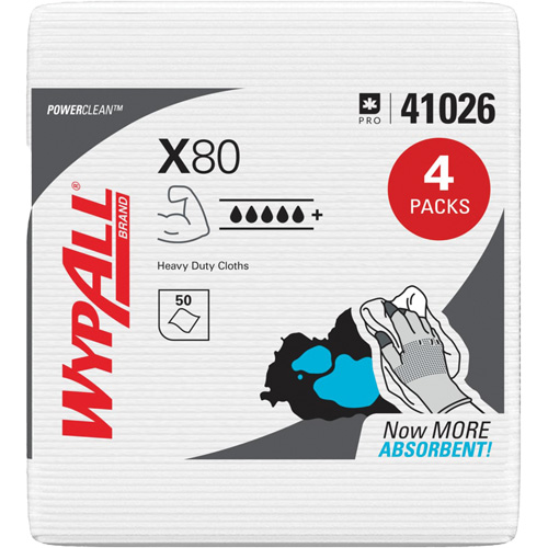 Essuie-tout X80, Robuste, 12-1/2" lo x 12" la Kelford