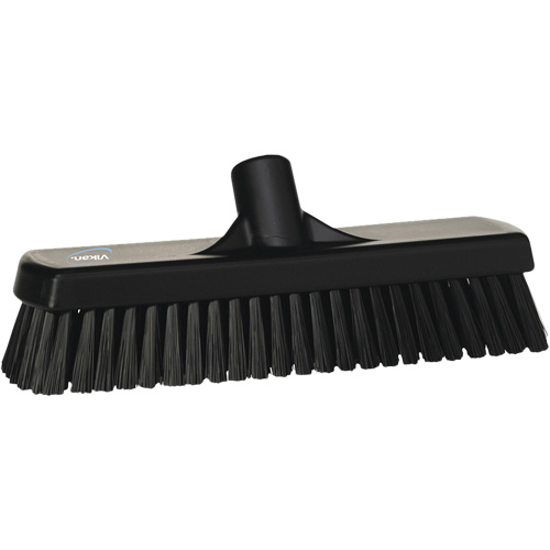 Balai-brosse pour planchers et mur, Crins Ferme, 12", Polyester, Noir Kelford