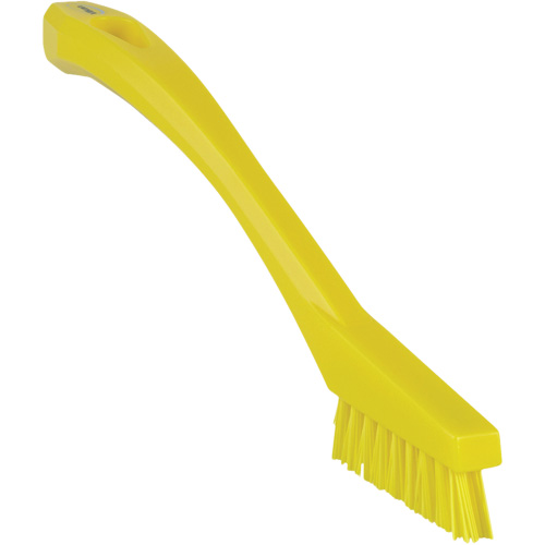 Detail Brush, Stiff Bristles, 8" Long, Yellow Kelford