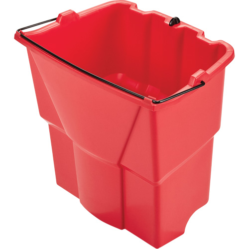 Wavebrake&reg; Optional Dirty Water Bucket, 4.5 US Gal. (18 qt.) Capacity, Red Kelford