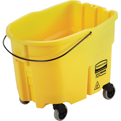 Wavebrake&reg; Mop Bucket, 8.75 US Gal. (35 qt.) Capacity, Yellow Kelford