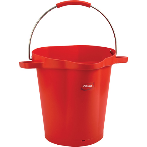 Seau hygi&eacute;nique pour service alimentaire, Rouge, 5 gal. US Kelford