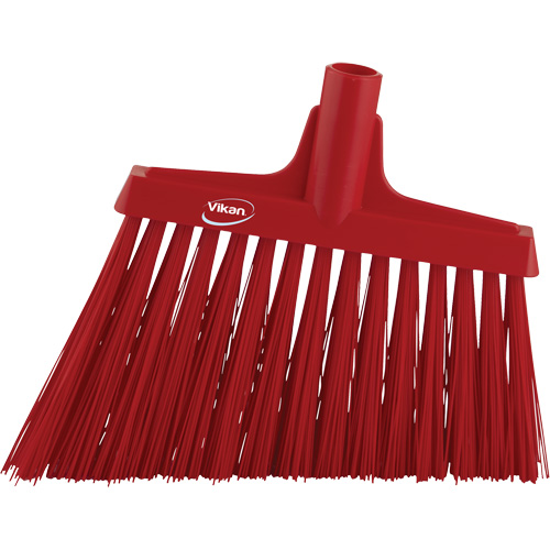 T&ecirc;te de balai oblique, Crins Extra-ferme, 12", Polyester, Rouge Kelford