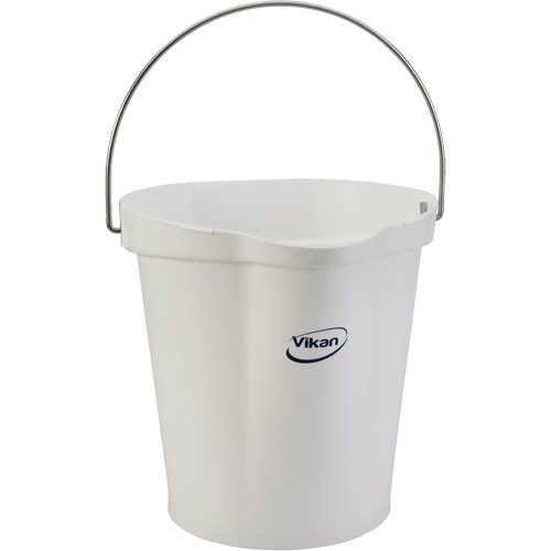 Seau hygi&eacute;nique pour service alimentaire, Blanc, 3 gal. US Kelford