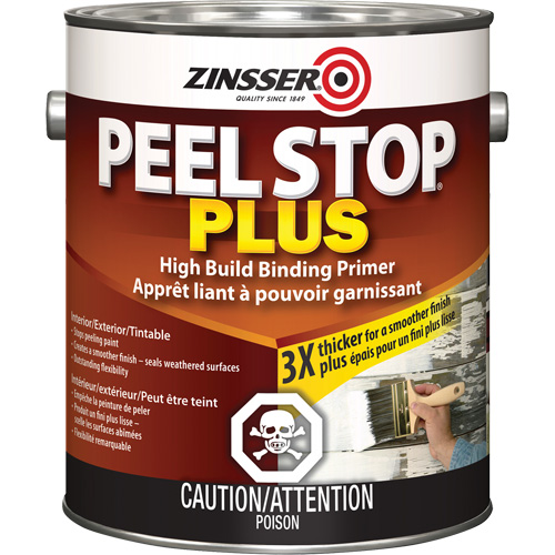 Peel Stop&reg; Plus High Build Binding Primer, 3.78 L, Gallon, White Kelford