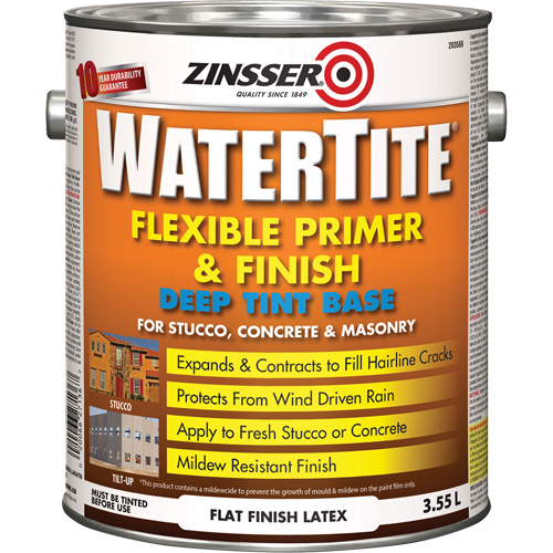 Watertite&reg; Weatherproof Flexible Primer & Finish, 3.55 L, Gallon, Deep Tint Base Kelford