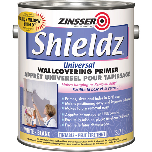 Couche primaire universelle pour murs Shieldz, 3,7 L, Gallon, Blanc teintable Kelford