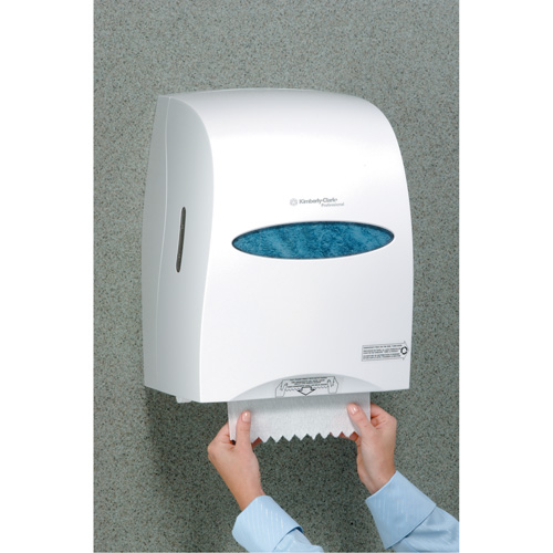 Distributeur de serviettes en rouleaux durs Sanitouch, Manuel/Sans contact, 12,63" la x 10,2" p x 16,13" h Kelford