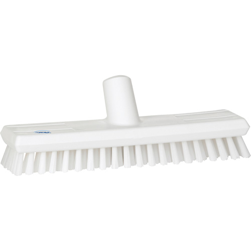 Brosse lave-pont aliment&eacute;e en eau, Crins Extra-ferme, 10-3/4", Polyester, Blanc Kelford