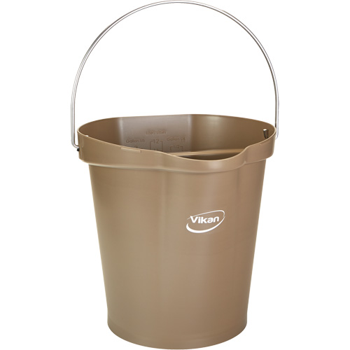 Seau pour l'hygi&egrave;ne des aliments, Brun, 3 gal. US Kelford