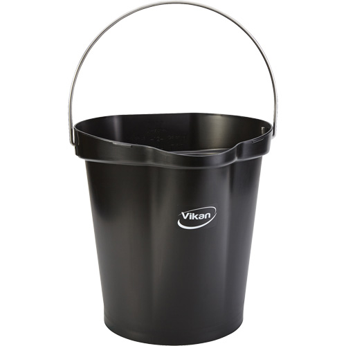 Seau pour l'hygi&egrave;ne des aliments, Noir, 3 gal. US Kelford